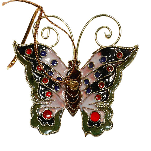Schmetterling, Deko, Cloisonne Emaille, 0399 - zum Schließen ins Bild klicken